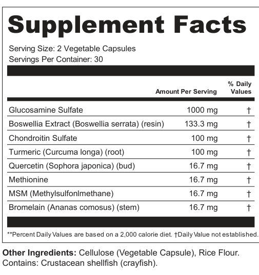 Supplement Facts for Orbital